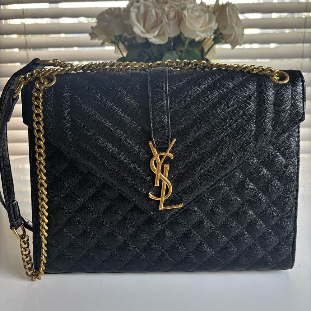 Yves Saint Laurent Black Quilted Women's Bag